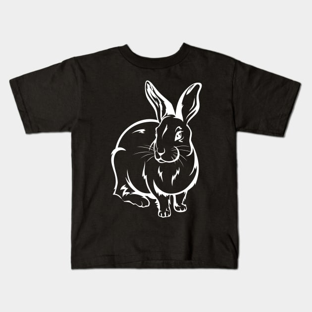 Bunny Rabbit Rabbit Friend Gift Kids T-Shirt by Shirtjaeger